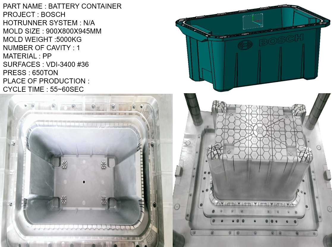BATTERY CONTAINER LOWER HOUSING